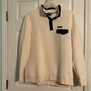 Patagonia Half snap button sweater single pocket womens XL